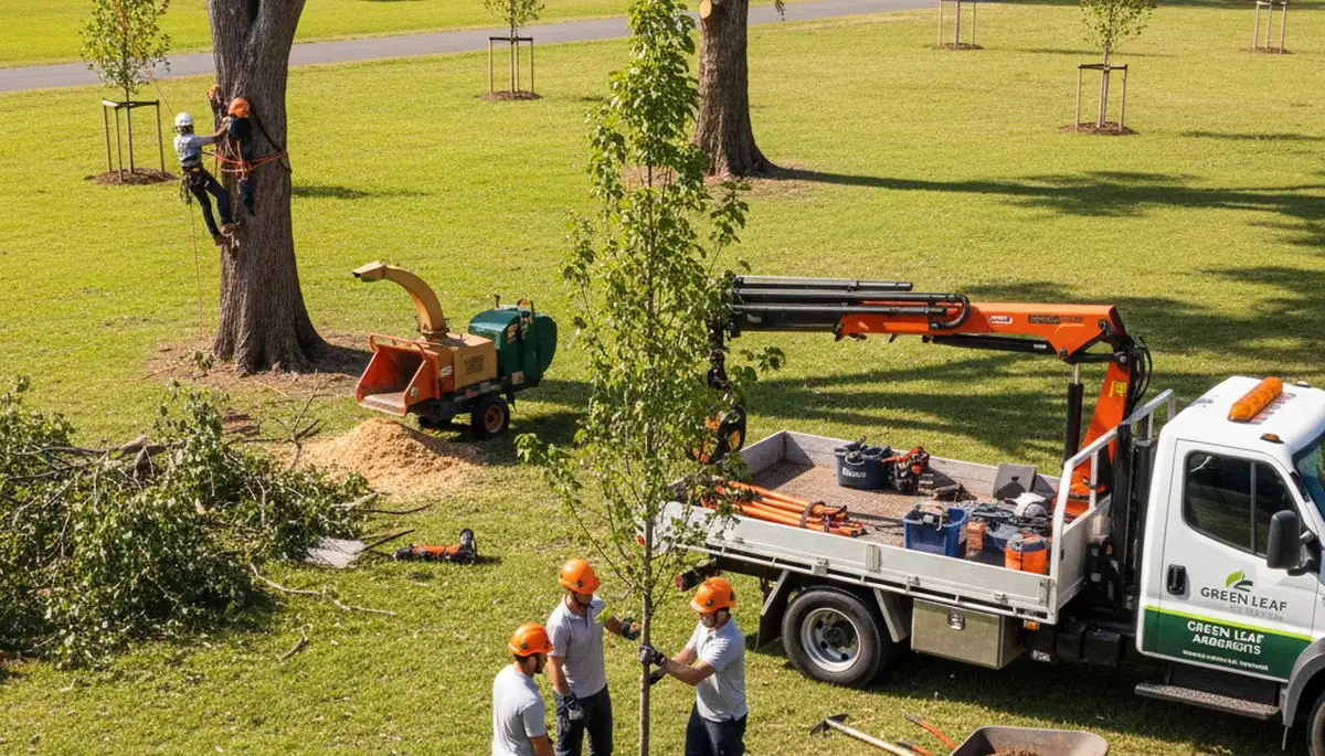 Arborists planting new trees in Denver CO for Chop Chop Tree professional tree planting services