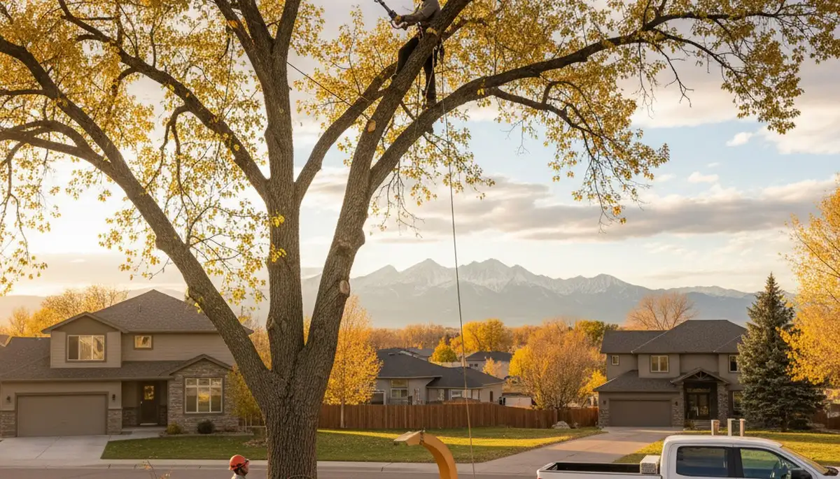 Professional tree removal service in Denver CO safely cutting and clearing large damaged trees