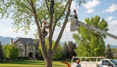 Professional tree removal service in Denver CO by certified arborists at Denver Colorado Tree Service